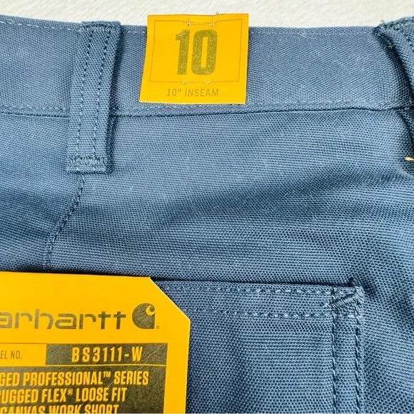 Carhartt Rugged Professional Series. Flex Loose Fit Work Shorts, women Size 10. - Picture 2 of 8